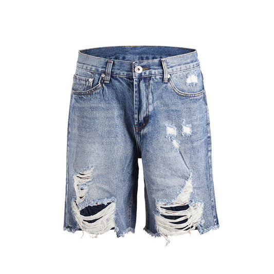 Loose Dad Denim Shorts Men