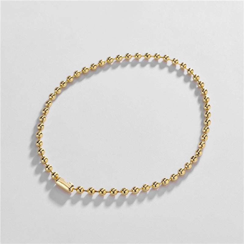 Joolim Jewelry Wholesale Gold Bead Choker Necklace Bracelet Jewelry Set