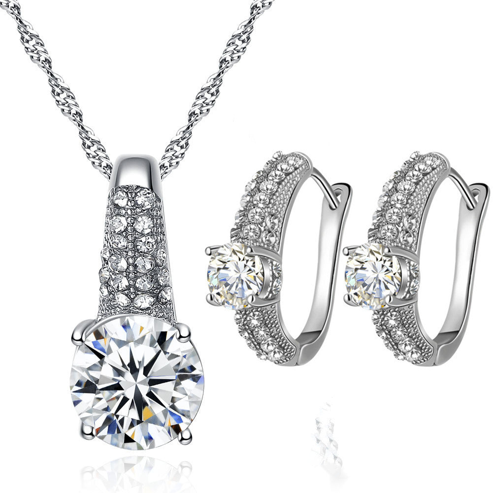 Bridal Necklace Earring Jewelry Set