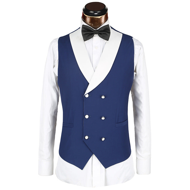Business Casual Suit Male Three-piece Suit Groom Best Man Wedding Banquet Suit Male