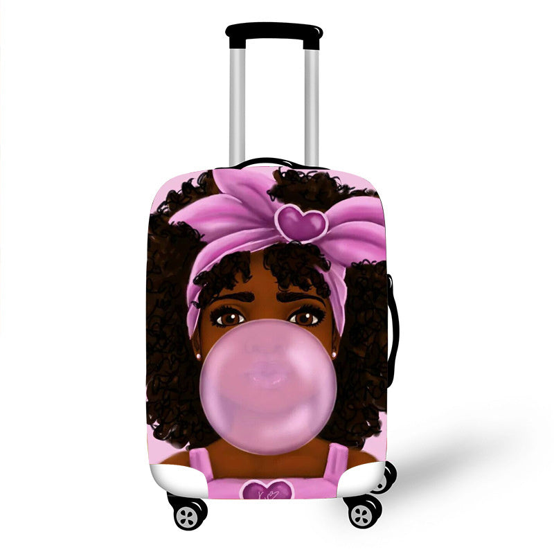 Nopersonality arte africano Niña Accesorios de viaje cubierta de equipaje maleta de protección de equipaje cubierta de polvo telas elásticas 18-30 pulgadas