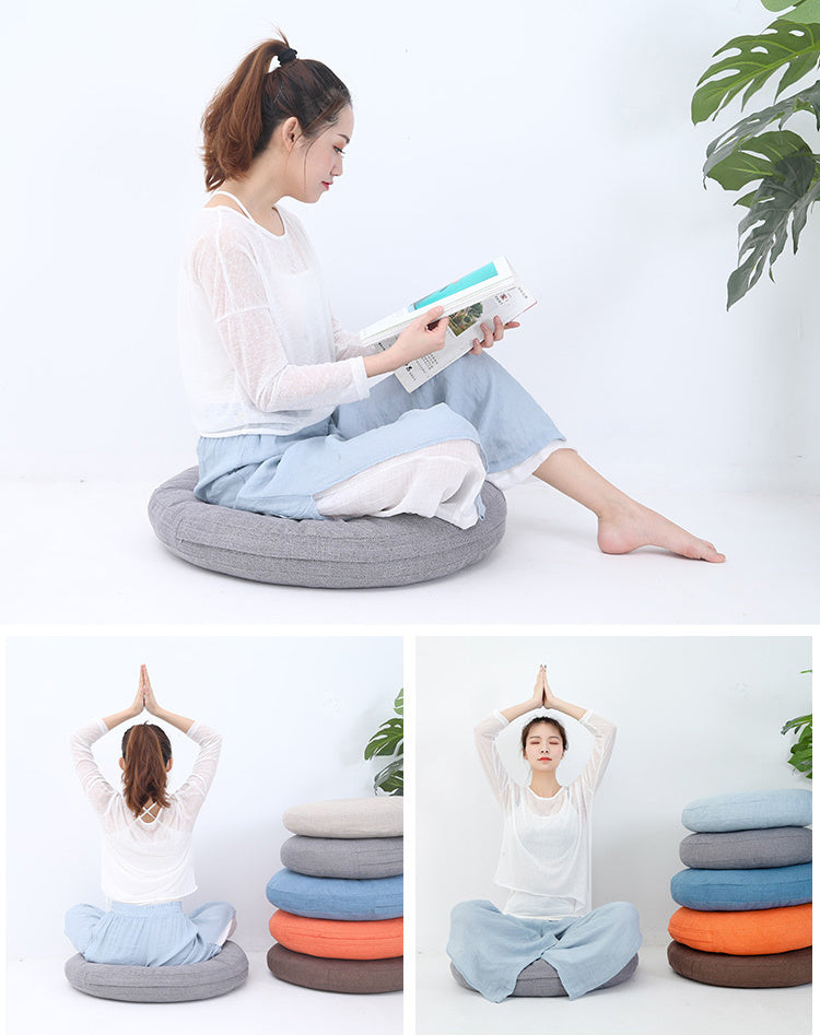 Futon Cushion Floor Japanese Tatami Carpet Floor Bay Window Household Seat Meditation Round Thickening Removable And Washable
