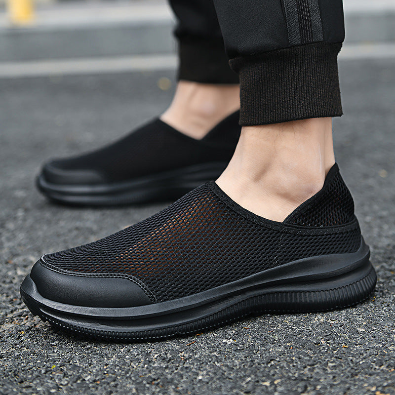 Zapatos de hombre deslizantes en Zapatos perezosos sandalias de malla transpirable zapatillas Zapatillas ligeras Tenis Femenino Zapatos