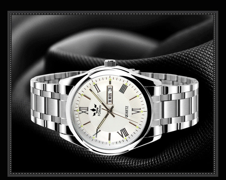 High grade brand watches, men's fashionable quartz watches, waterproof machinery, luminous calendar, business belts, foreign trade watches