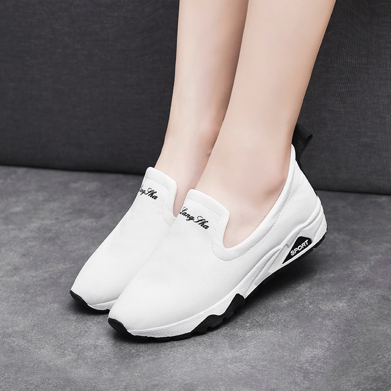 2020 nuevos zapatos de lona blancos de invierno transpirables zapatos deportivos coreanos zapatos para correr en nombre de F108