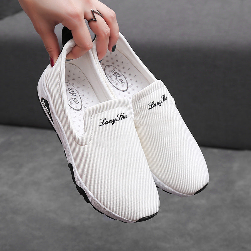 2020 nuevos zapatos de lona blancos de invierno transpirables zapatos deportivos coreanos zapatos para correr en nombre de F108