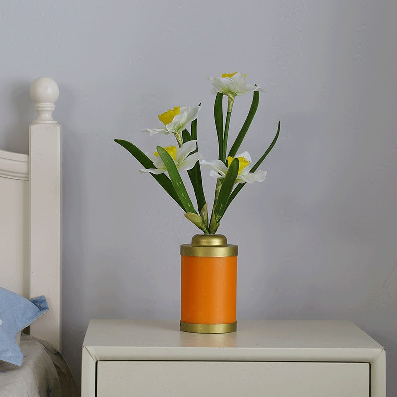 Flower Lamp Home Fashion Minimalist Creative USB Vase Light Home Decoration