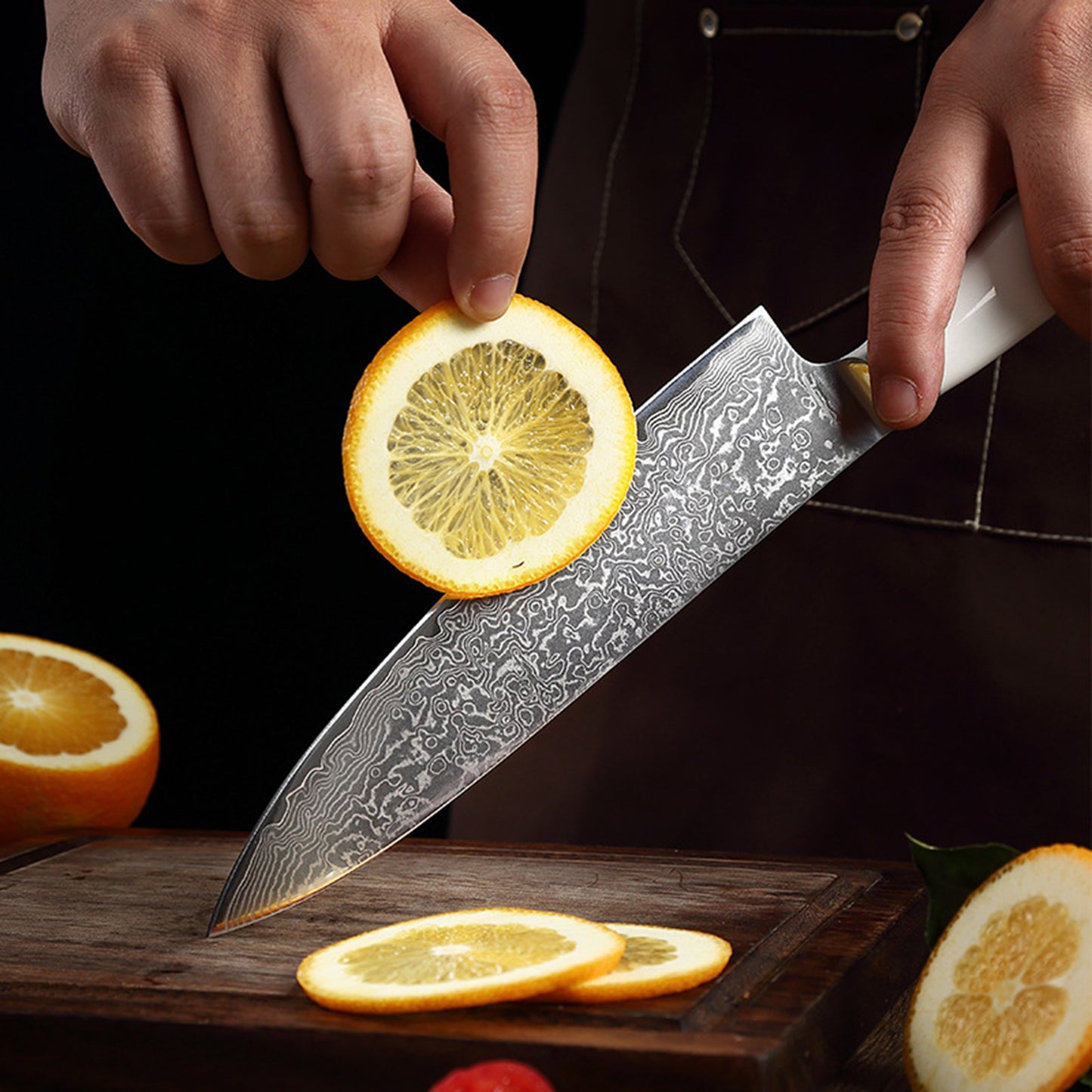 Kegani Chef's Knife - 8 Inch Professional Damascus Chef Knife, 67 Layers Japanese VG-10 Damascus High Carbon Kitchen Cooking Knife Ultra-Sharp Knives- Ergonomic Handle
