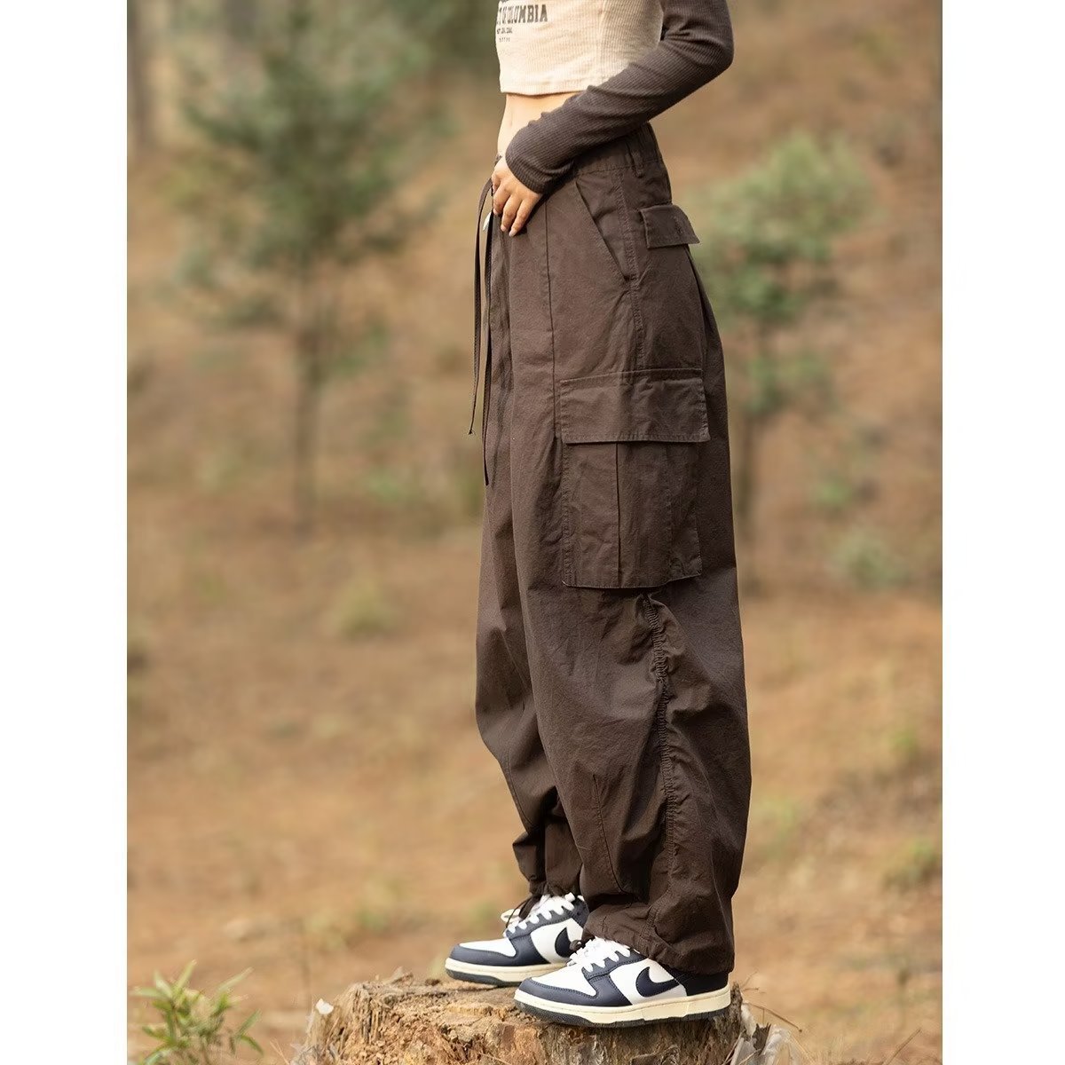 Thin Sports Skateboard Wide-leg Overalls