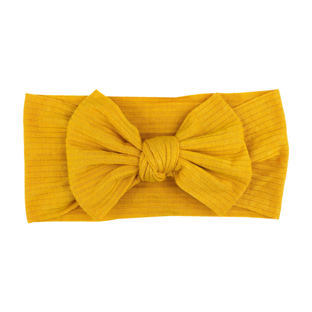 16-color Elastic Thread Single Layer Children Wide-edge Bow Baby Hair Band