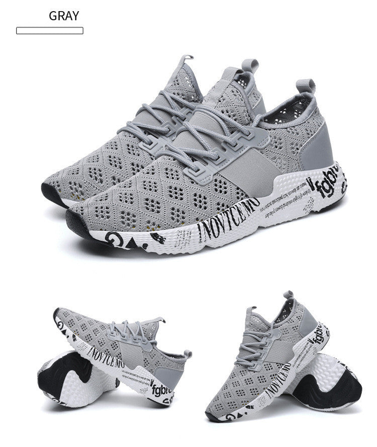 Mesh Light Casual Low Top  Breathable Men's Sports Shoes